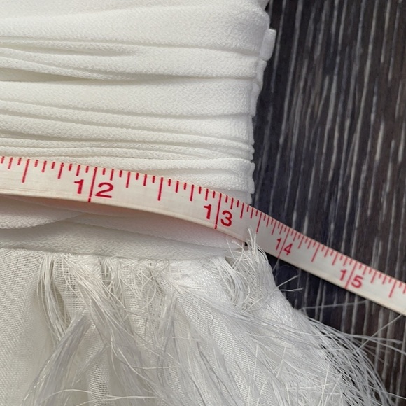 White Sleeveless Formal Prom Dress - Picture 11 of 16
